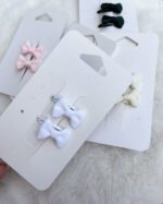 SIENA Baby sponka s mašličkou biela white Little basic hairbow hairclip 207106362 | Welcomebaby.sk