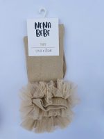 NENA BEBE Tutu podkolienky tmavá béžová Tutu kneesocks dark beige 03 | Welcomebaby.sk