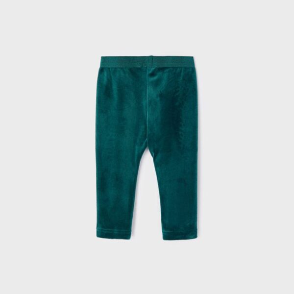 MAYORAL Velvet legíny zelené Velvet leggings duck 727 | Welcomebaby.sk
