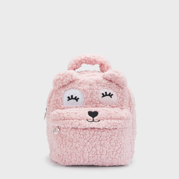 MAYORAL Huňatý ruksak ružový vlnený Wool Backpack pink 10371 | Welcomebaby.sk