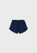 MAYORAL Kraťasy modré Cotton shorts 607 navy blue | Welcomebaby.sk