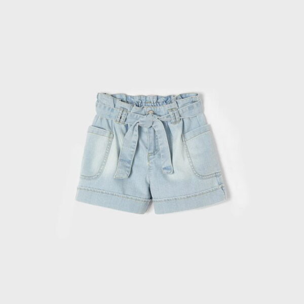 MAYORAL Rifľové kraťasy modré Jean Shorts light blue 3273 | Welcomebaby.sk