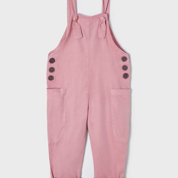 MAYORAL Nohavice na traky ružový Overalls blush 3668 | Welcomebaby.sk