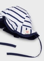 MAYORAL Letný klobúčik modrý pruhovaný Striped Cotton Hat 9488 | Welcomebaby.sk