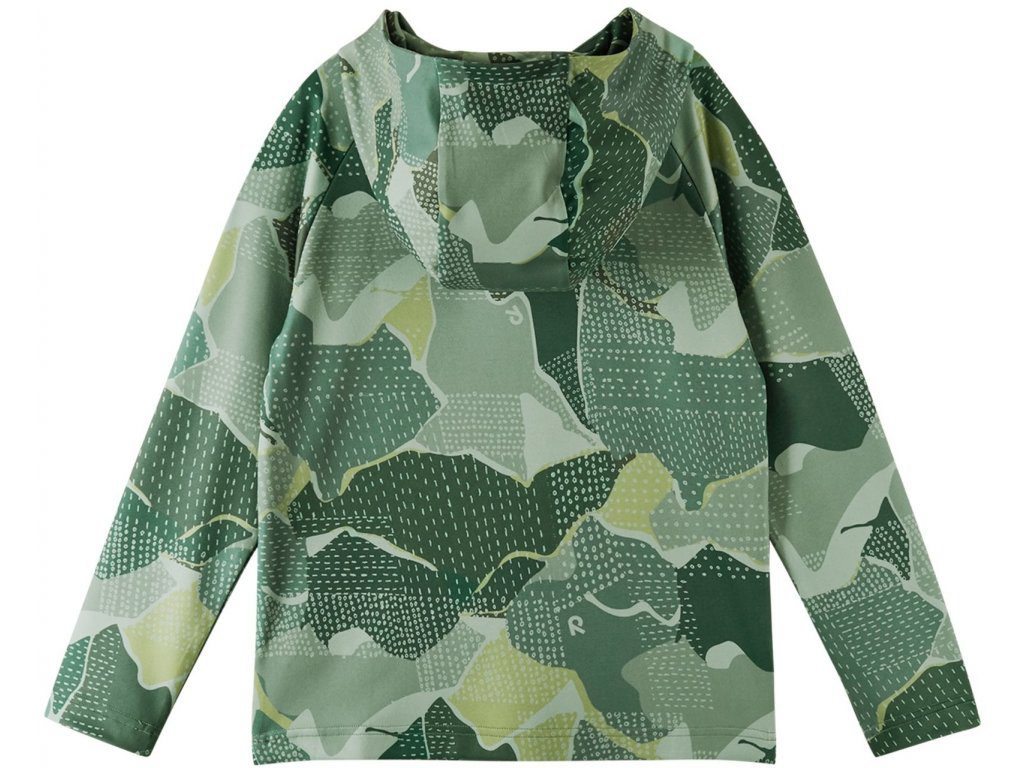 REIMA Mikina Lupaus vzorovaná zelená Hoodie patterned green clay 5200122B | Welcomebaby.sk