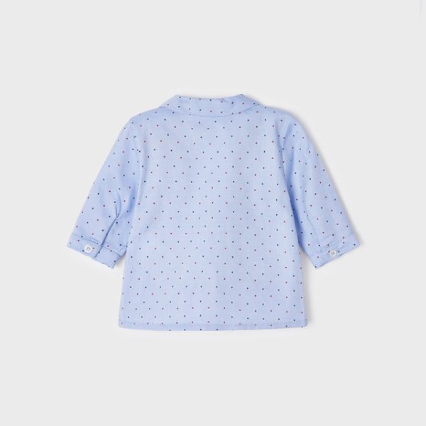 MAYORAL Košeľa modrá s dlhým rukávom baby Long Sleeves Tshirt blue 2152 | Welcomebaby.sk