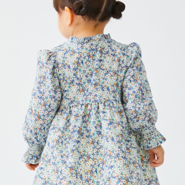 ABEL & LULA Kvetované šaty modré Flower Dress Baby 5509 | Welcomebaby.sk