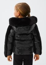 ABEL & LULA Trblietavá bunda čierna krátka Taffeta jacket black 5833 | Welcomebaby.sk