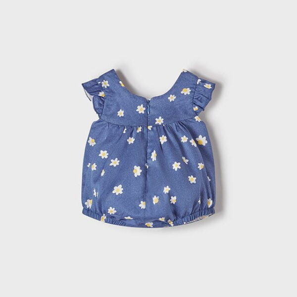 MAYORAL Body modré s kvetinkami Body blue with flowers 1601 | Welcomebaby.sk