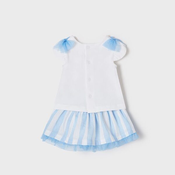 MAYORAL Pruhovaný sukňový set s tričkom blossom Skirt striped set 1879 | Welcomebaby.sk