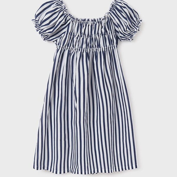 MAYORAL Pruhované šaty modré Striped dress blue 6985 | Welcomebaby.sk