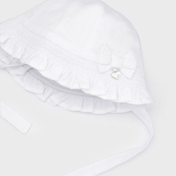MAYORAL Letný klobúčik biely Hat white 9487 | Welcomebaby.sk