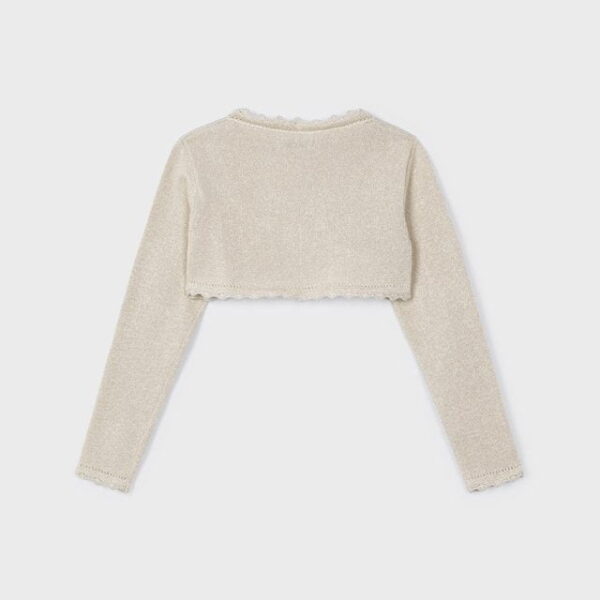 MAYORAL Bolerko s jemným vzorom Basic knit cardigan 320 | Welcomebaby.sk