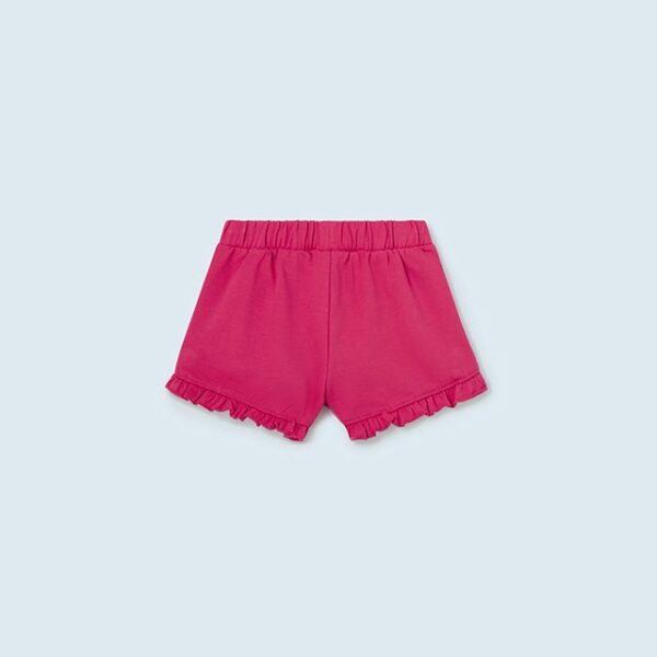 MAYORAL Kraťasy s volánikmi tmavoružové Shorts with ruffles dark pink 603 | Welcomebaby.sk
