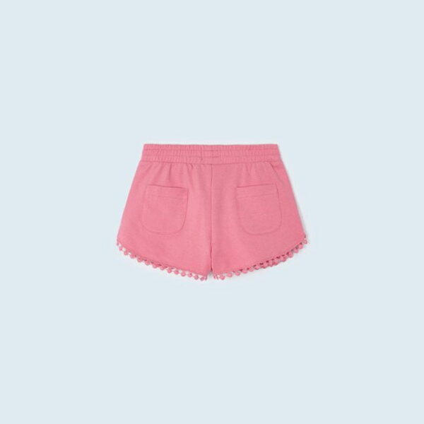 MAYORAL Kraťasy s guličkami ružové Shorts pink 607 | Welcomebaby.sk