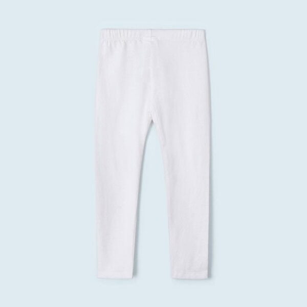MAYORAL Dlhé legíny biele Long basic leggings white 748 | Welcomebaby.sk