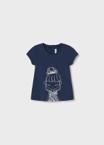 MAYORAL Tričko s krátkym rukávom a postavičkou tmavomodré Tshirt with a character dark blue 1013 | Welcomebaby.sk