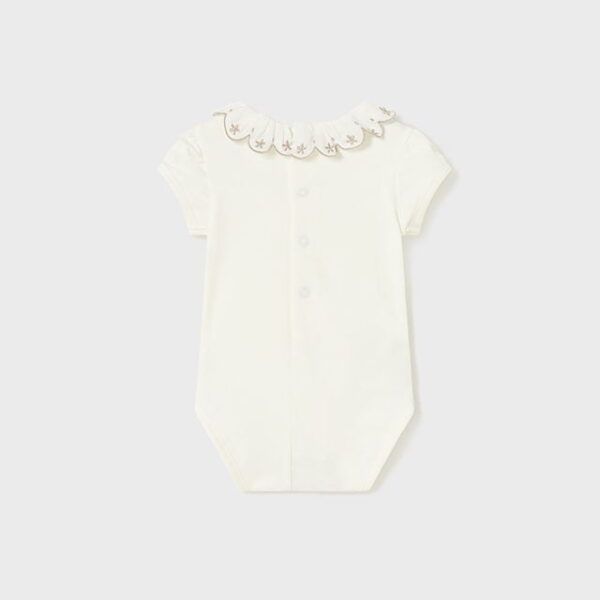 MAYORAL Body s volánom krémové Body with ruffle cream 1733 | Welcomebaby.sk