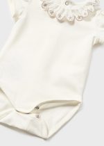 MAYORAL Body s volánom krémové Body with ruffle cream 1733 | Welcomebaby.sk