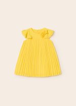 MAYORAL Šaty žlté s volánikmi Pleated dress yellow 1960 | Welcomebaby.sk