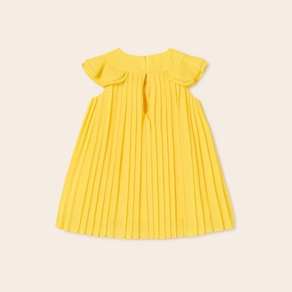 MAYORAL Šaty žlté s volánikmi Pleated dress yellow 1960 | Welcomebaby.sk