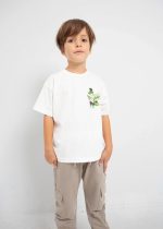 MAYORAL Tričko s krokodílom krémové Tshirt with crocodile cream 3015 | Welcomebaby.sk