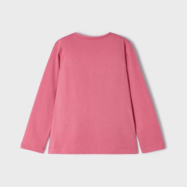 MAYORAL Tričko s dlhým rukávom a vzorom bábiky ružové Tshirt with long sleeves and doll pink 3073 | Welcomebaby.sk
