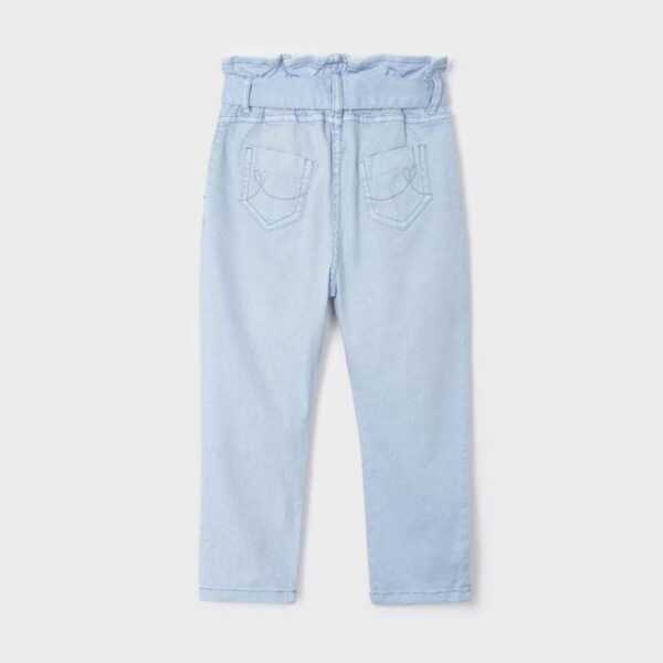 MAYORAL Dlhé nohavice s viazaním bledomodré Long pants with tying light blue 3502 | Welcomebaby.sk