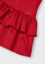 MAYORAL Volánové šaty červené Ruffle dress red 3920 | Welcomebaby.sk