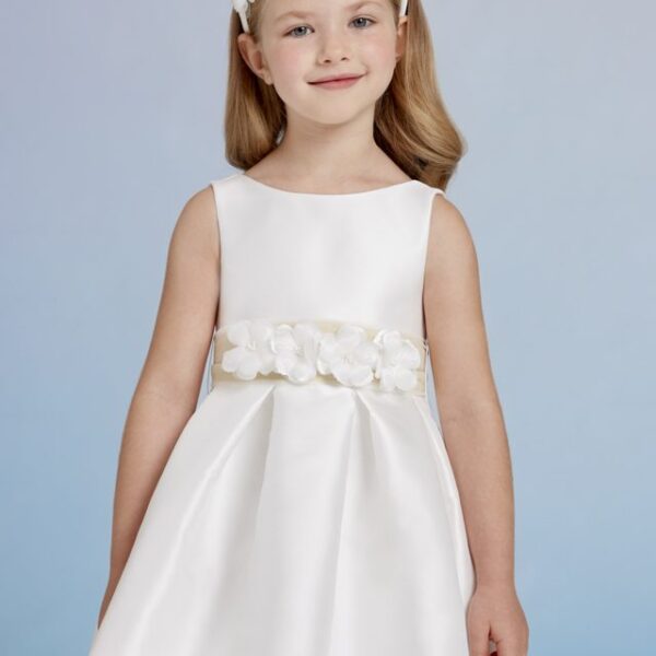 ABEL & LULA Sviatočné šaty s ozdobnými kvetmi biele Festive dress with flowers white 5027 | Welcomebaby.sk