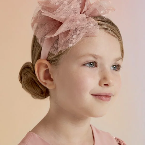 ABEL & LULA Čelenka s kvetom ružová Floral headband pink 5436 | Welcomebaby.sk