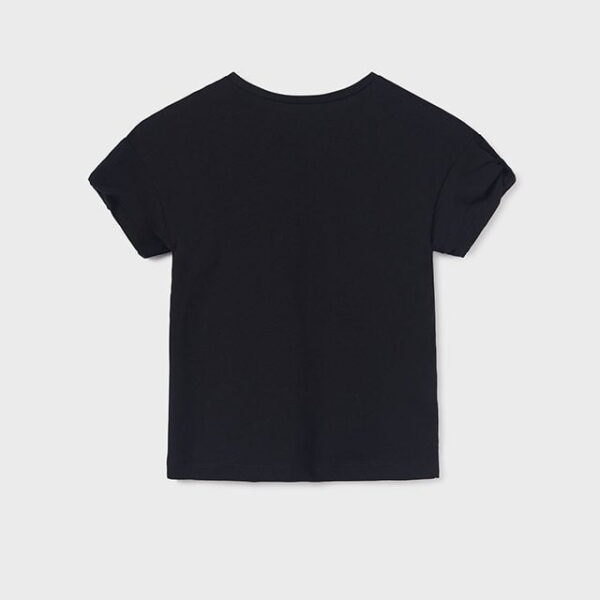 MAYORAL Tričko s farebným vzorom dámy čierne Tshirt with a colored pattern lady black 6052 | Welcomebaby.sk