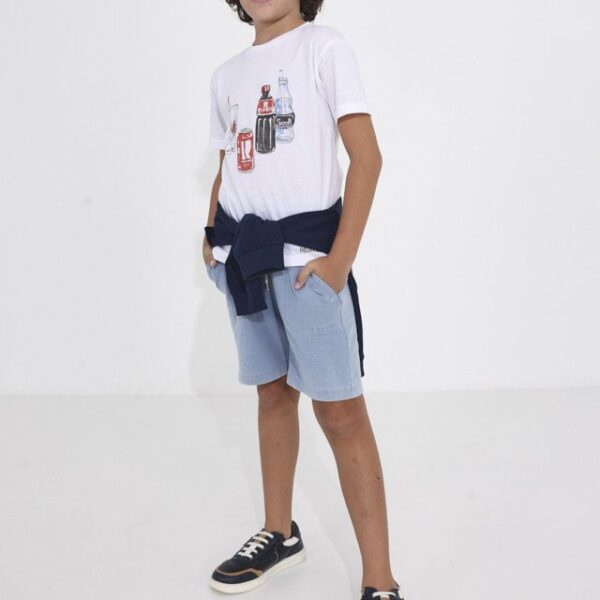 MAYORAL Kraťasy bledomodré Shorts light blue 6260 | Welcomebaby.sk