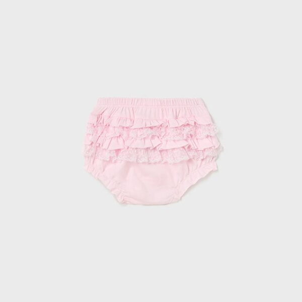 MAYORAL Nohavičky na plienku s volánikmi ružové Panties with ruffles pink 9579 | Welcomebaby.sk
