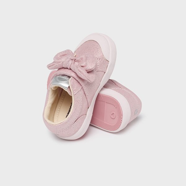 MAYORAL Prechodné topánky s mašľou ružové Shoes with bow pink 41432 | Welcomebaby.sk