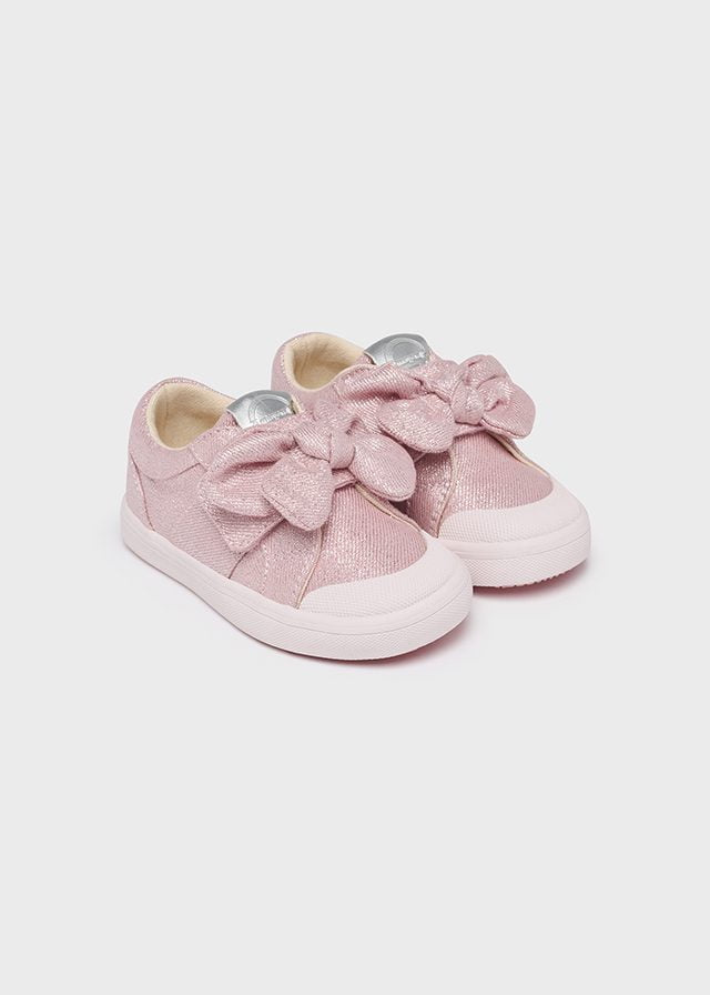 MAYORAL Prechodné topánky s mašľou ružové Shoes with bow pink 41432 | Welcomebaby.sk