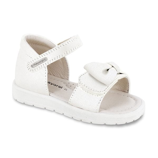 MAYORAL Sandále s mašľou biele Sandals bow white 43452 | Welcomebaby.sk