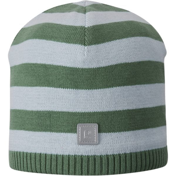 REIMA Čiapka Haapa pruhovaná zelená Hat striped green clay 5300142A | Welcomebaby.sk