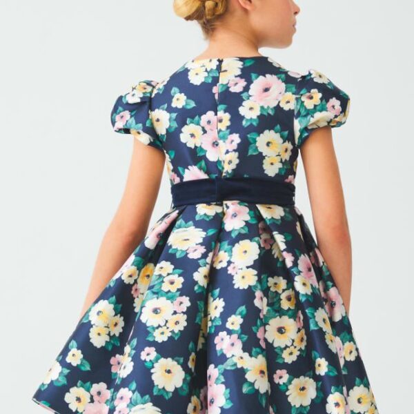 ABEL & LULA Spoločenské kvetované šaty modré Flower Dress navy blue 5536 | Welcomebaby.sk