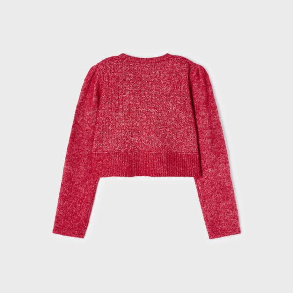 MAYORAL Pletené bolerko pre bábätká červené Knitted cardigan red 4308 | Welcomebaby.sk