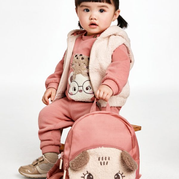 MAYORAL Ruksak medveď s uškami ružový Bear backpack pink 10297 | Welcomebaby.sk