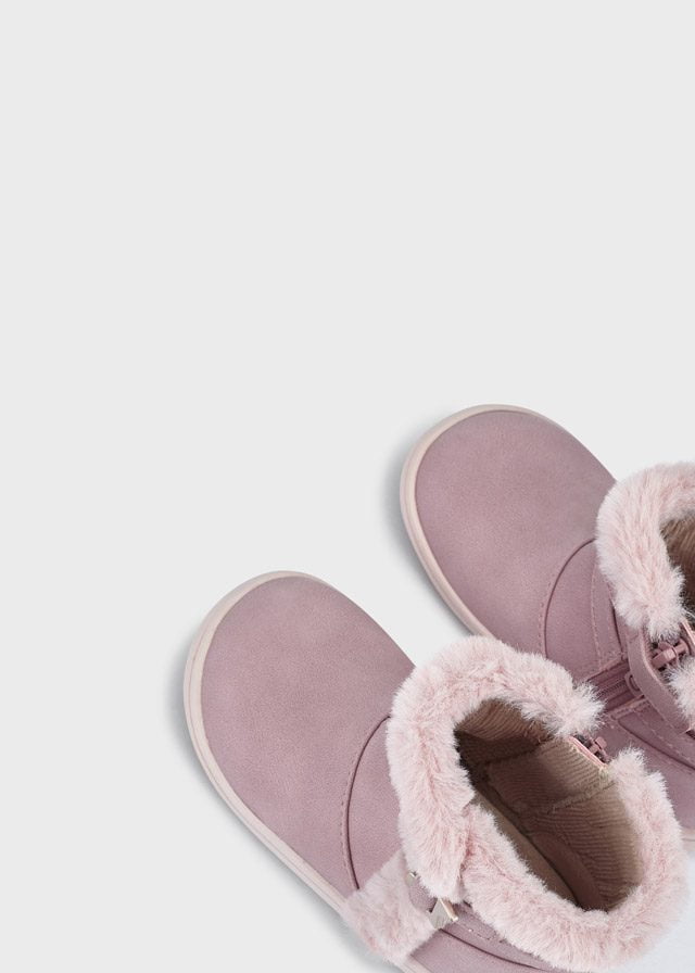 MAYORAL Čižmy s umelou kožušinou ružové Boots with faux fur pink 42314 | Welcomebaby.sk