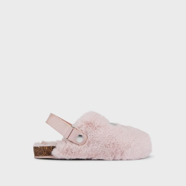 MAYORAL Chlpaté papuče s hviezdou ružové Fluffy slippers with a star pink 46337 | Welcomebaby.sk