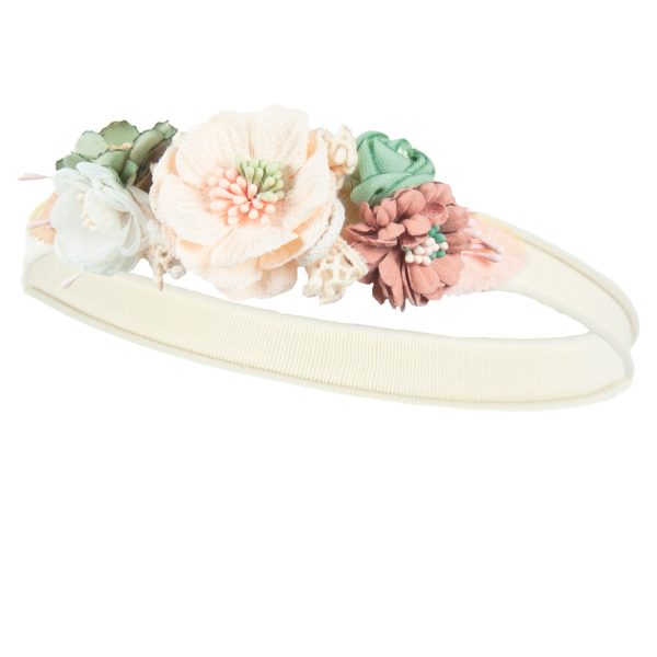 JAMIKS Čelenka s kvetmi ružová Dori Headband with flowers pink JLF104