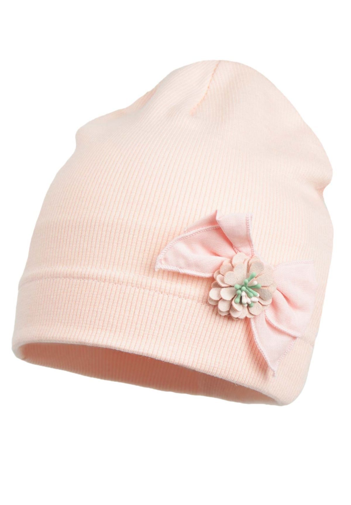 JAMIKS Čiapka s mašľou a kvetom ružová Shira Hat with bow and flower pink JWF016 | Welcomebaby.sk