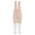 CÓNDOR Šortky s volánovými trakmi ružové nude Cycling leggings 2401 | Welcomebaby.sk