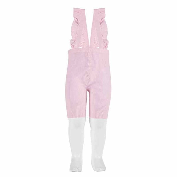 CÓNDOR Šortky s volánovými trakmi ružové baby pink Cycling leggings 2421 | Welcomebaby.sk