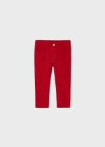 MAYORAL Dlhé nohavice s vreckovým lemovaním červené Long trousers red 560 | Welcomebaby.sk