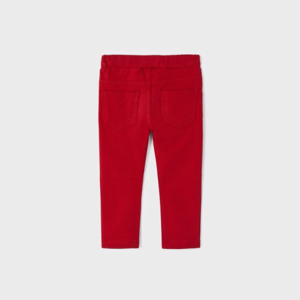 MAYORAL Dlhé nohavice s vreckovým lemovaním červené Long trousers red 560 | Welcomebaby.sk