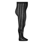 CÓNDOR Háčkované pančuchy s mašľou čierne Openwork tights with bow black 2530 | Welcomebaby.sk